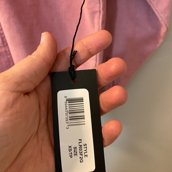 Dickies foxglove pink corduroy button down Haleyville long sleeve shirt size XS - Picture 5 of 6